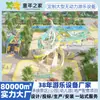 Parque Lago Fenghuang de Shandong Equipamentos de Diversão Personalizados Combinação de Pavilhão de Tobogã Super Longo Instalações de Brincadeiras ao Ar Livre Não Motorizadas