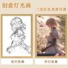 Pintura de Luz Violeta Evergarden Violeta Pintura Decorativa Moldura de Foto Suporte de Exibição Anime Design de Mudança de Cor em Três Cores