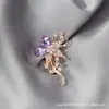 Moda Ramillete Broche Transfronterizo Alto Nivel para Mujer Anti-luz Mariposa Broche Alto Nivel Sensación Nicho Nuevo Ramillete Accesorios