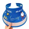 Chapéu de Sol Infantil Desenho Animado com Aba Larga, Chapéu de Sol Fofo e Respirável para Meninos e Meninas, Chapéu de Sol com Proteção UV