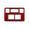 Adecuado para 13-18 Subaru Forester panel de ajuste de faro de fibra de carbono pegatinas decorativas accesorios interiores de coche
