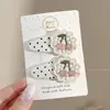 Presilhas de cabelo coloridas com um toque de luxo, presilhas de cabelo em formato de laço, presilhas de franja para meninas coreanas, presilhas laterais para cabelos soltos, presilhas de flor