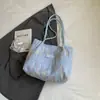 Bolsa de Lona para Mujer, Gran Capacidad, Nuevo Modelo de Verano 2026, Bolso Tote para Estudiantes Universitarias, Bolso de Hombro Versátil Casual para Mujeres