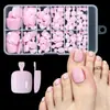 Pegatinas Blancas Estilo Francés para Uñas de los Pies Usables de 120 Piezas en una Caja, Pegatinas para Uñas de los Pies Rosa Nude Venta al por Mayor