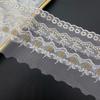 Accesorios de encaje de hilo dorado, fábrica de encaje, bordado por computadora directo, rosa, código de barras, accesorios de ropa para niños, vestido, malla decorativa