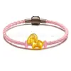 Pulsera de Hilo de Oro Duro de 999 de Oro Puro con Cuenta Giratoria de la Suerte del Signo Zodiacal Oveja Oveja Propicia Año del Zodiaco Cuerda Roja de Cuero Venta al por Mayor