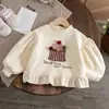Estilo Princesa Primavera y Otoño Dulce y Lindo Top Nuevo Llegado de Otoño Sudadera con Capucha de Manga Larga para Bebé Top Ropa de Otoño para Bebés