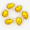 Acessórios Yiwu Girassol Ponto Acrílico Diamante Gota d'Água Tipo Diamante Costurado à Mão DIY Joias Artesanais Acessórios para Roupas Cabelo