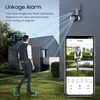 Cámara de Vigilancia 4G con Zoom 10X para Exteriores 360 grados Visión Nocturna Control Remoto por Teléfono Móvil Cámara Inalámbrica Wifi para el Hogar