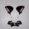 (Gola Faixa de Cabelo) Orelha de gato Bell Hairpin Fêmea Gato Selvagem Coelho Hairpin Headband Ano Novo Headwear