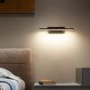Lâmpada de parede quarto simples moderna giratória lâmpada de parede ângulo ajustável sala de estar fundo parede corredor escada lâmpada