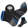 Calcetines deportivos informales antideslizantes transparentes con absorción del sudor y diseño de rompecabezas de colores medianos para hombre.