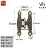 Bisagra de Aleación de Zinc K070 Transfronteriza Accesorios de Ferretería para Gabinetes Bisagra Decorativa Bisagra para Cajas de Madera Bisagra de Hierro al por Mayor