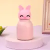Nueva taza aislante con cabeza de animal de dibujos animados, taza de agua de acero inoxidable moderna y linda, taza creativa y elegante para estudiantes