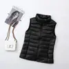 Nuevo en Stock, Chaleco Ligero de Plumas Corto Ajustado para Mujer, Tallas Grandes, Chaleco de Plumas Ligero para Parejas