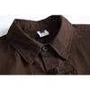 Beijie Moda Masculina Marca de Moda Americana Outono 2025 Novo Camisa de Manga Longa Bordada com Dez Mil Pontos Jaqueta Camisa Retrô Masculina