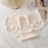 Pantalones de crema japoneses ropa interior de chica dulce algodón amigable con la piel jacquard transpirable cadera cintura alta elástica ropa interior mujeres venta al por mayor