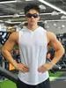 Chaleco deportivo personalizado de fábrica, top transpirable para correr que absorbe la humedad, sudadera con capucha de malla transpirable para fitness