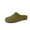Zapatos Birkenstock de Suela Gruesa con Altura Interior Aumentada para Mujer Otoño 2026 Nuevos Zapatos de Calle Retro de Persona Perezosa con Punta Dividida Falsa y Punta Cerrada