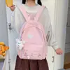 Mochila escolar estilo japonés para niñas, adecuada para estudiantes de tercero a sexto grado de primaria, versátil y sencilla, de gran capacidad, mochila fresca y elegante para estudiantes de secundaria.