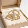 Broche de Tulipán de Zirconia de Alta Gama Xiliang Feizi Corsage de Tulipán Colorido Estilo Coreano Pin de Regalo Elegante Venta al por Mayor