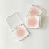 Orelha de Gato Cartão de Exibição de Unha Vestível Papel Cartão Rosa Blush Fofo de Alto Padrão Manicure Padrão Produto Acabado Armazenamento Embalagem Cartão Papel