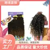 Extensiones de Cabello de Venta Caliente Transfronterizas en Europa, América y África, Extensiones de Cabello Sintético Rizado Pequeño Causiane, Venta al Por Mayor de Fábrica de Pelucas