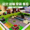 Parque de atracciones para niños, batalla de tanques con control remoto multipunto, instalaciones del parque de atracciones, proyecto de puesto en la plaza del parque
