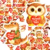 Compra Directa Transfronteriza de 50 Pegatinas de Animales Súper Lindas Sosteniendo Confesiones en Forma de Corazón, Pegatinas Decorativas Adorables y Divertidas para Diarios y Tablets
