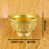 Copo Baifu Assento Antigo Retrô Copo de Abastecimento de Água Conjunto Tradicional de Latão para Vinho Copo de Chá Ornamentos Artesanato Fábrica em Lote Dragão e Fênix