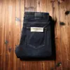 Outono e inverno de 2020 jeans importado grosso fornecido pelo cliente jeans de inverno stretch com forro de fleece grosso quente calças jeans retas masculinas