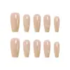 Alas Estéreo Relieve Ojo de Gato Nude Alta Calidad Elegante Estilo Girly Estilo Hermana Real Manicura Estilo Corto 30-t Usable