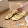 Chinelos de Novo Estilo com Salto de 6cm~ Sandálias de Dedo Estilo Francês Estilo Fada para Uso ao Ar Livre com Tiras Finas e Saltos Anabela para o Verão