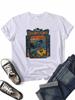 Camiseta Gráfica Vintage de Calabaza para Mujer de Halloween Town Storybook