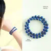 Pulseira de Ágata Vermelha Duplo Círculo Natural Deslumbrante Estilo Igual ao de Zhao Lusi para Mulheres Pulseira da Sorte Giratória Venda por Atacado