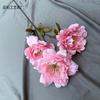 3 Peonías Grandes Flores de Simulación para Boda Flores para Arreglos Florales en Pasillo de Boda Pared Guía de Flores Decoración para el Hogar Floricultura de Hotel Vestido Suave