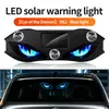 Bestseller transfronterizo: Luz solar para ventana de coche, luz triangular para ventana, luz de advertencia, luz ambiental decorativa, luz dinámica de ojo de diablo