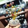 Decoração de carro Diamante Estrelado de alta qualidade para console central de celebridade da internet, decoração criativa com contas de strass coloridas para carro