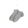 Calcetines de Encaje Oreja de Madera para Mujer Primavera Verano Malla Fina Transpirables Calcetines Cortos Estilo Japonés Color Sólido Sencillos Estilo Ballet Calcetines Bajos