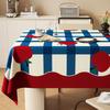 Toalha de Mesa Dopamina Impermeável e à Prova de Óleo Sem Lavagem Acessível Luxo High-End Retangular Capa para Mesa de Jantar Estilo Ins Toalha de Mesa para Mesa de Centro