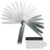 Conjunto de Lâminas de Calibração 75-300mm Medidor de Espessura Medidor de Folga Combinado 0,01-1mm Sistema Métrico e Imperial Calço de Latão