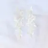 Nuevo Vestido de Novia Flor Blanca Hueso de Carro Encaje Floral Encaje Floral Accesorios Hecho a Mano DIY Joyería Tocado Parche de Flor