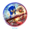 Sonic the Hedgehog 2 Ambiente de Fiesta de Cumpleaños Infantil Arreglo Decorativo Sonic Tema de Dibujos Animados Vajilla para Fiesta