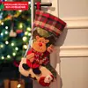 Decoración Navideña Nueva 2025 Muñeco Sin Rostro Colgante de Calcetín Navideño Bolsa de Regalo Navideño de Papá Noel para Niños