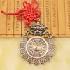 Estilo Étnico Chinês Liga Metálica Besta Auspiciosa Espírito da Montanha Moeda Pingente Metal Bagua Decoração para Casa Acessório Nó Chinês Interno