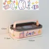 Linda Lonchera de Doble Capa Lonchera Estilo Japonés Apta para Microondas con Cubiertos Lonchera Portátil para Trabajadores de Oficina y Estudiantes