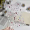 Adesivos de Unha Relevo DIY Popular Estilo Fresco de Primavera Adesivos de Unha Coloridos Decorações de Unha de Flor Strass para Unhas