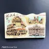 Ímã de Geladeira Cultural e Criativo Romano de Resina Adesivo Magnético da Florença Italiana Lembrança Cultural de Viagem Souvenir