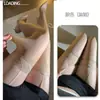 Meia-calça Suspensa de Renda Sexy Flor de Sândalo Irmã Ultra Fina Desejo Puro Meia-calça Suspensa de Renda Tudo-em-Um