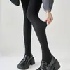 Meias Finas para Primavera e Outono Anti-Puxões Modeladoras de Pernas com Compressão, Meias Sexy Versáteis de Cor Sólida, Ilusão de Perna Nua, Atacado do Fabricante